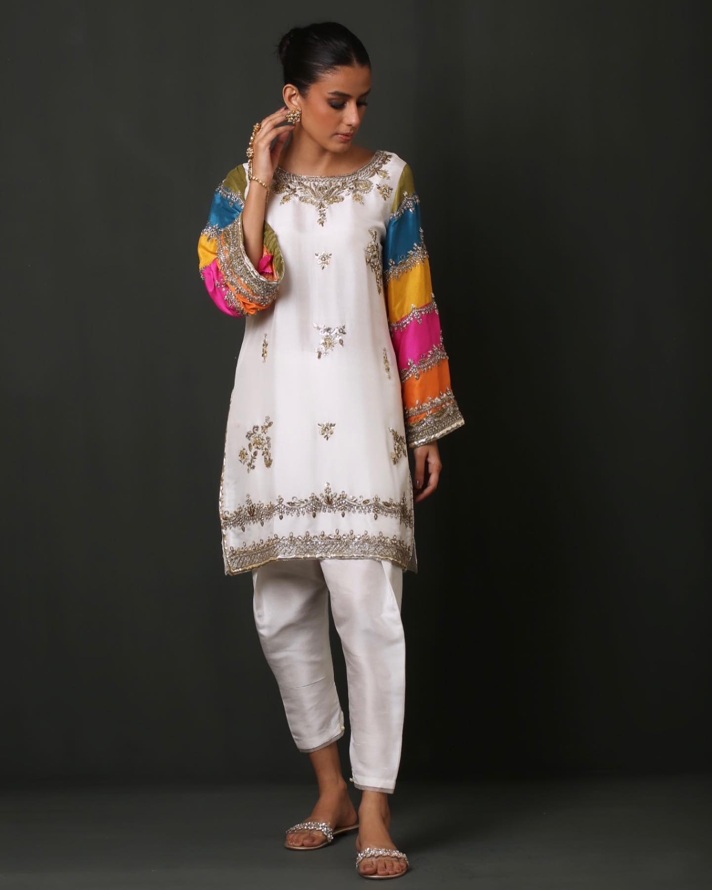 Alara Kurta with skinny shalwar