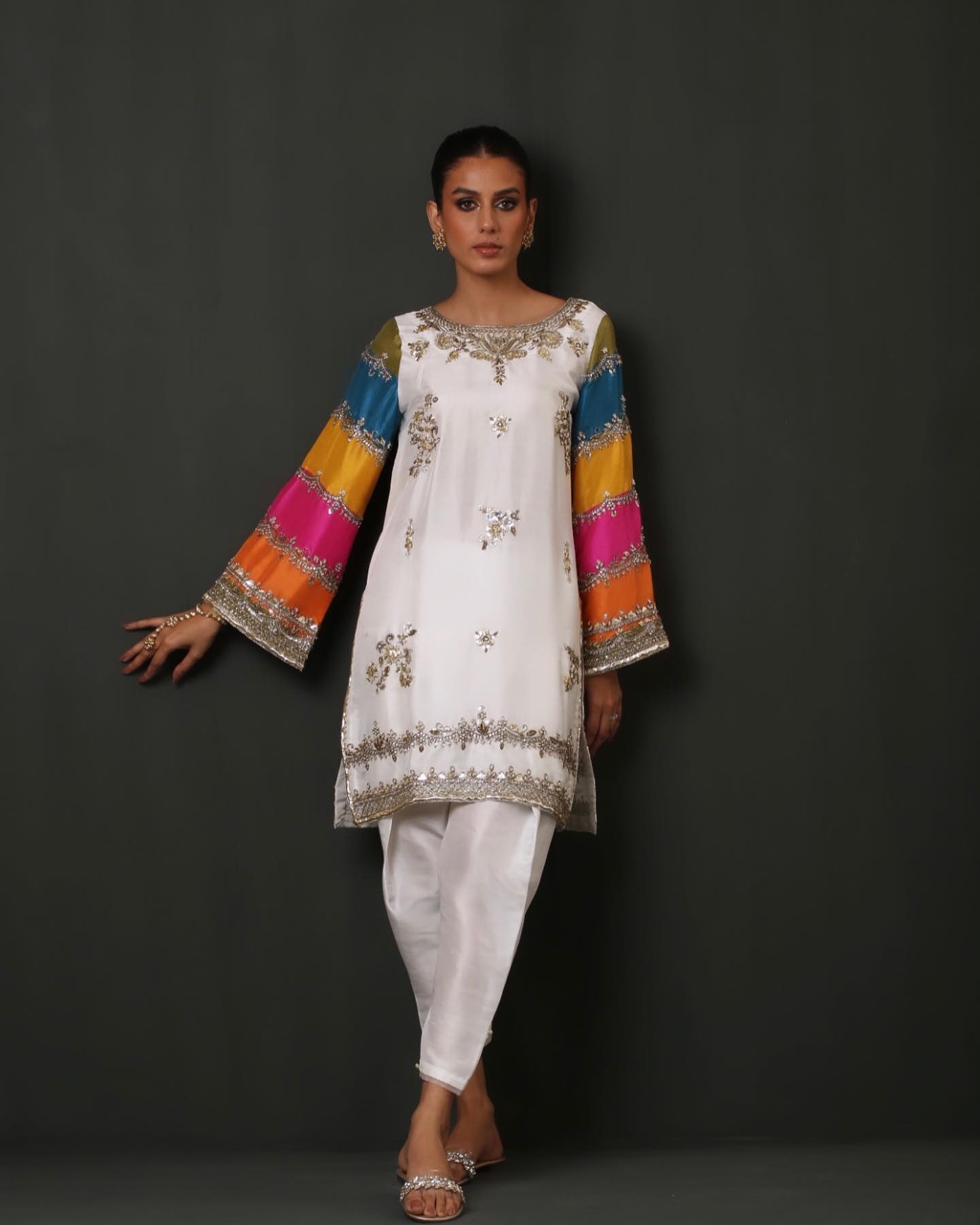 Alara Kurta with skinny shalwar